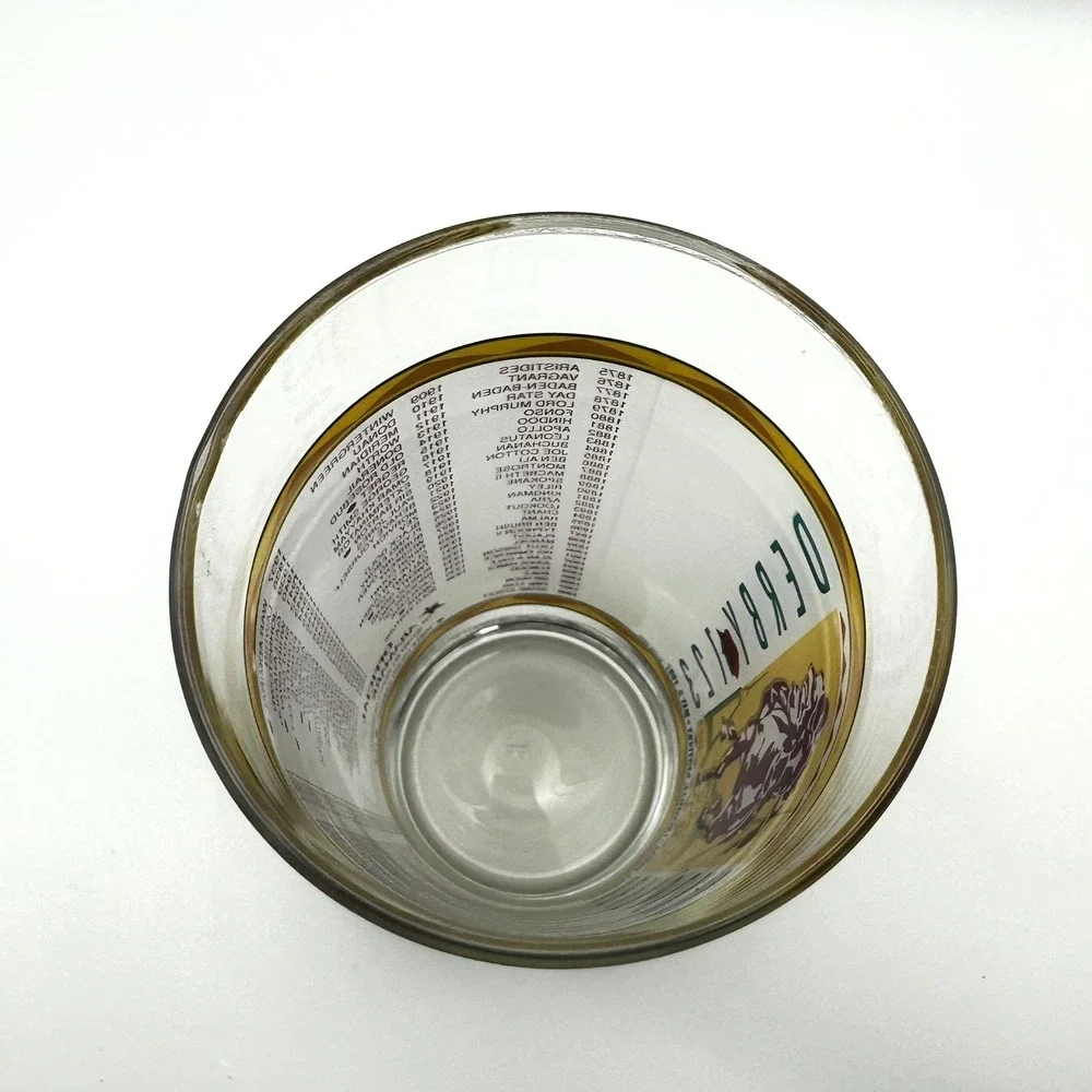 VTG 90s Kentucky Derby 123 Glass 1997 Frosted‎ Churchill Downs Horse Racing